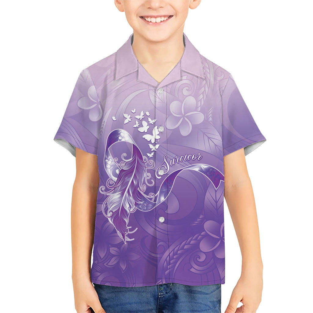 Lupus Awareness Month Kid Hawaiian Shirt Polynesian Style