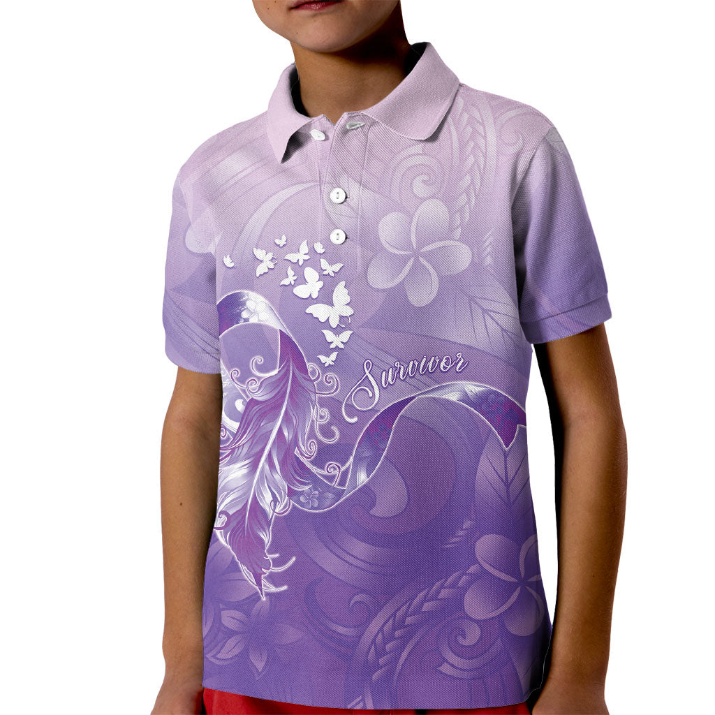 Lupus Awareness Month Kid Polo Shirt Polynesian Style