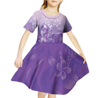 Lupus Awareness Month Kid Short Sleeve Dress Polynesian Style