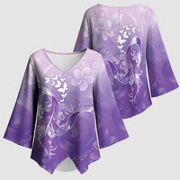 Lupus Awareness Month Kimono Sleeve Blouse Polynesian Style
