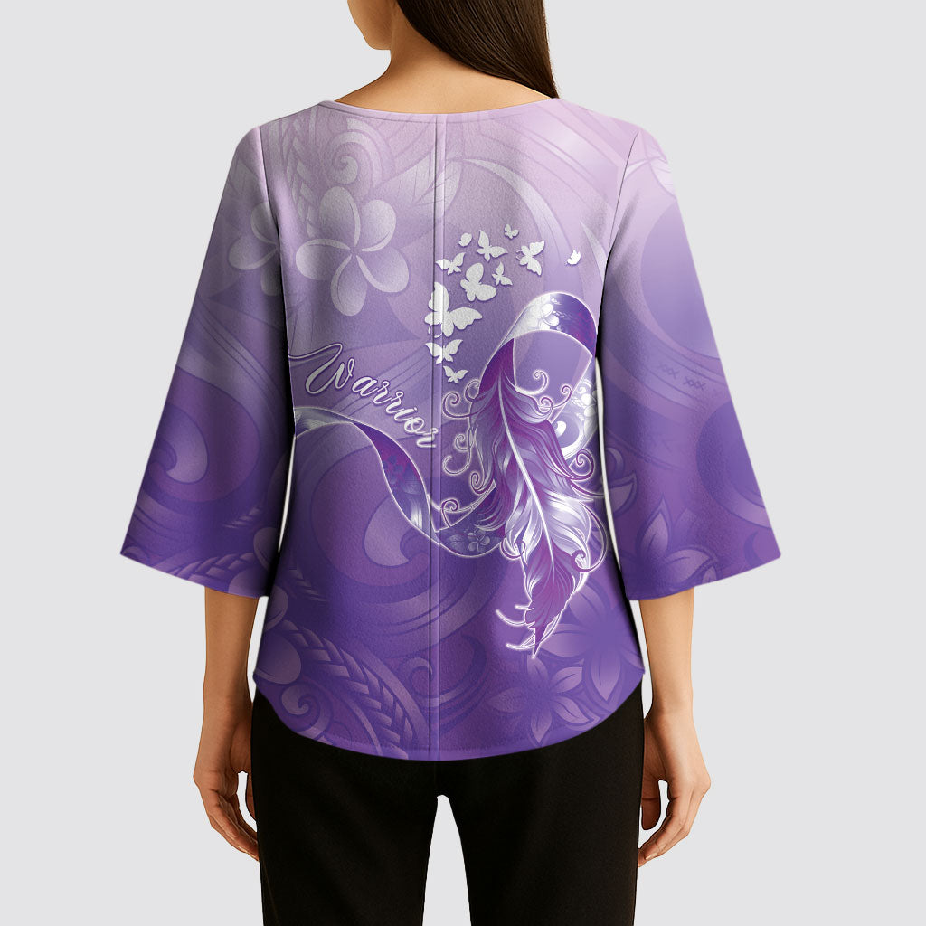 Lupus Awareness Month Kimono Sleeve Blouse Polynesian Style