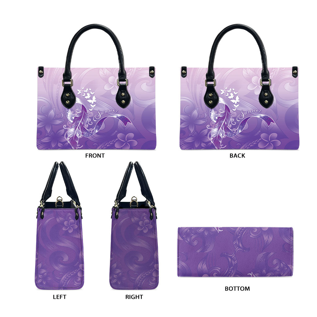 Lupus Awareness Month Leather Bag Polynesian Style