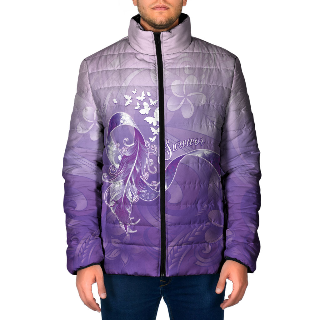 Lupus Awareness Month Padded Jacket Polynesian Style