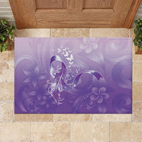 Lupus Awareness Month Rubber Doormat Polynesian Style