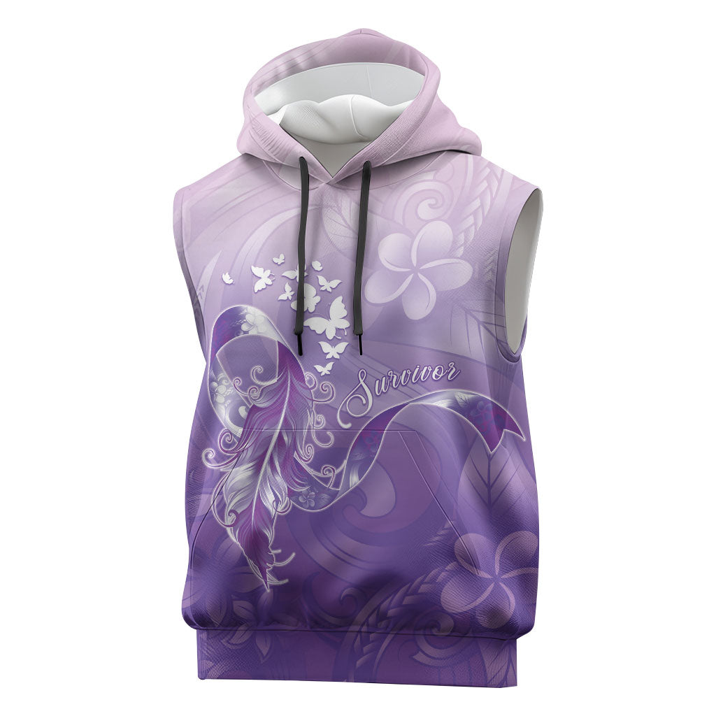 Lupus Awareness Month Sleeveless Hoodie Polynesian Style
