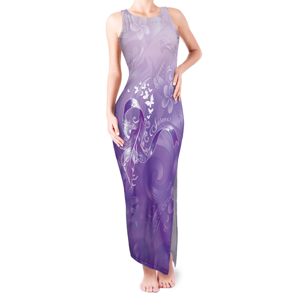Lupus Awareness Month Tank Maxi Dress Polynesian Style