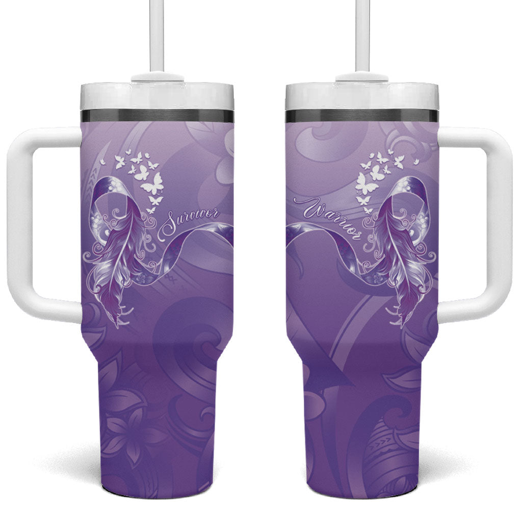 Lupus Awareness Month Tumbler With Handle Polynesian Style