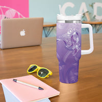 Lupus Awareness Month Tumbler With Handle Polynesian Style