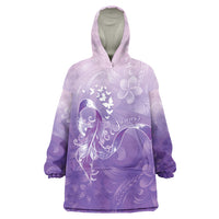 Lupus Awareness Month Wearable Blanket Hoodie Polynesian Style
