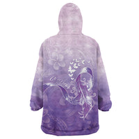 Lupus Awareness Month Wearable Blanket Hoodie Polynesian Style