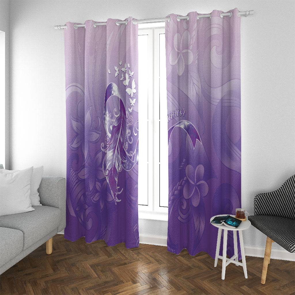 Lupus Awareness Month Window Curtain Polynesian Style