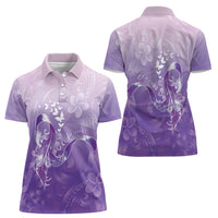 Lupus Awareness Month Women Polo Shirt Polynesian Style