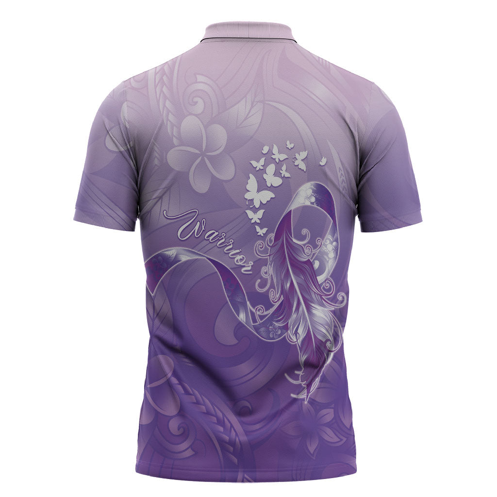 Lupus Awareness Month Zipper Polo Shirt Polynesian Style