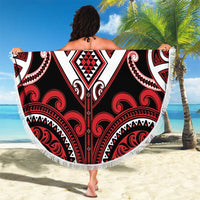Aotearoa Ngapuhi Beach Blanket Maori Tribal Pattern