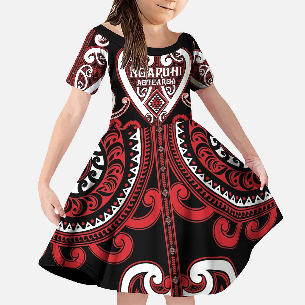 Custom Aotearoa Ngapuhi Family Matching Mermaid Dress and Hawaiian Shirt Maori Tribal Pattern