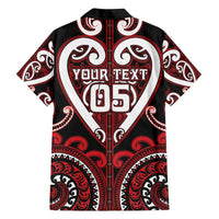 Custom Aotearoa Ngapuhi Family Matching Off The Shoulder Long Sleeve Dress and Hawaiian Shirt Maori Tribal Pattern