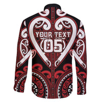Custom Aotearoa Ngapuhi Family Matching Off Shoulder Maxi Dress and Hawaiian Shirt Maori Tribal Pattern