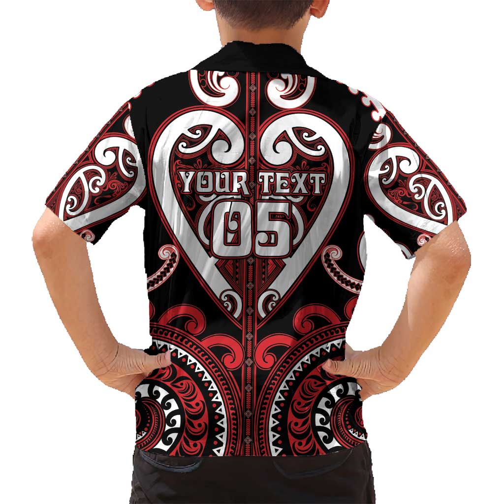 Custom Aotearoa Ngapuhi Family Matching Off Shoulder Short Dress and Hawaiian Shirt Maori Tribal Pattern LT05 - Polynesian Pride