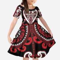 Custom Aotearoa Ngapuhi Family Matching Puletasi and Hawaiian Shirt Maori Tribal Pattern