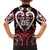 Custom Aotearoa Ngapuhi Family Matching Short Sleeve Bodycon Dress and Hawaiian Shirt Maori Tribal Pattern