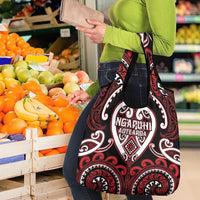 Aotearoa Ngapuhi Grocery Bag Maori Tribal Pattern