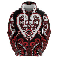 Custom Aotearoa Ngapuhi Hoodie Maori Tribal Pattern