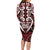 Custom Aotearoa Ngapuhi Long Sleeve Bodycon Dress Maori Tribal Pattern