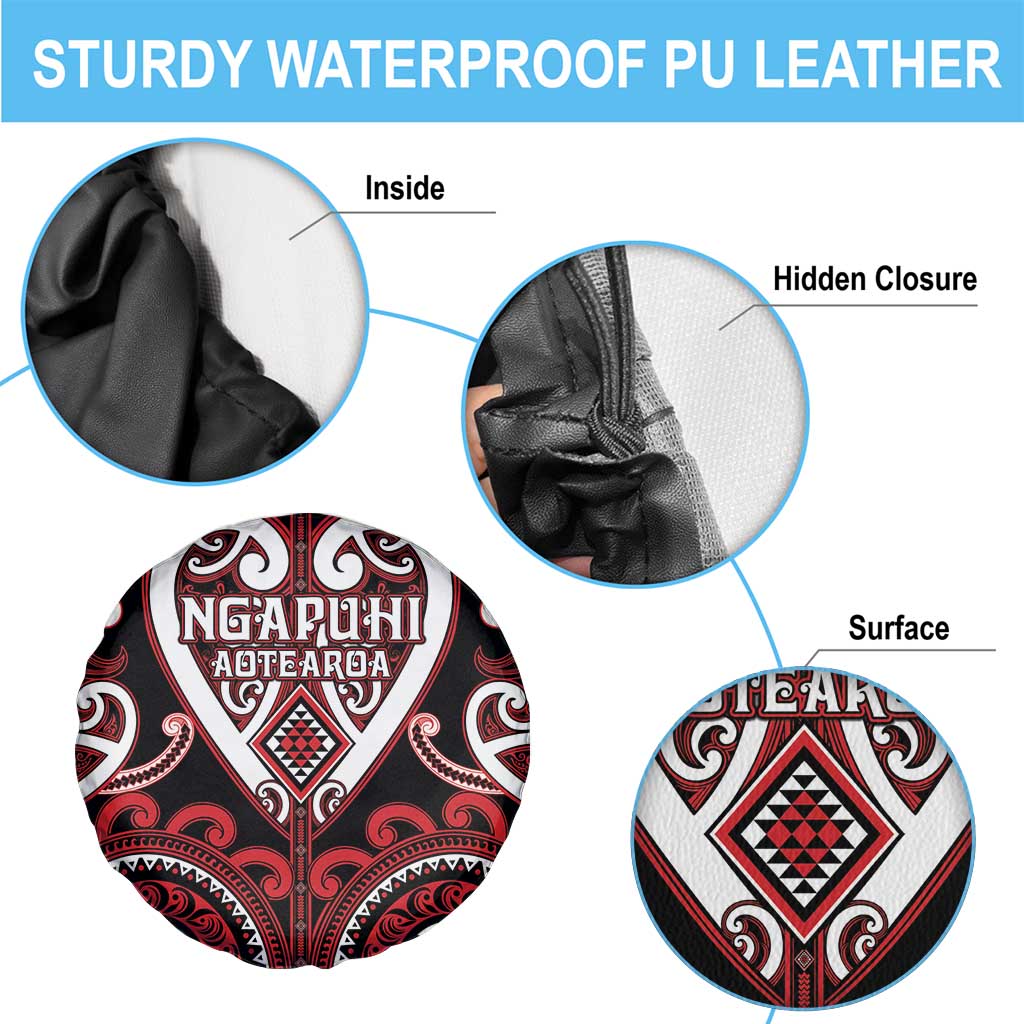 Aotearoa Ngapuhi Spare Tire Cover Maori Tribal Pattern