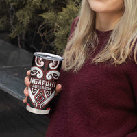 Custom Aotearoa Ngapuhi Tumbler Cup Maori Tribal Pattern