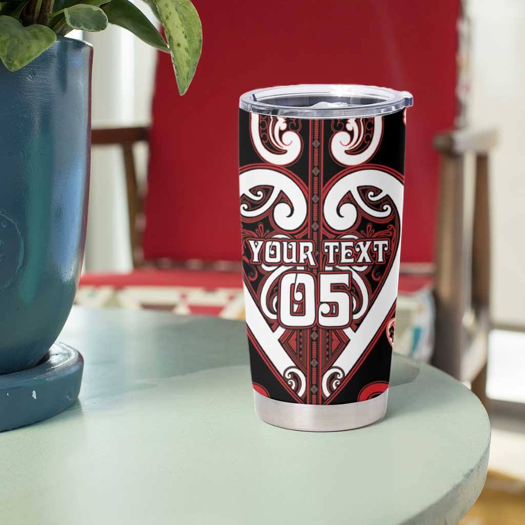 Custom Aotearoa Ngapuhi Tumbler Cup Maori Tribal Pattern