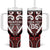 Custom Aotearoa Ngapuhi Tumbler With Handle Maori Tribal Pattern