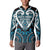 Custom Aotearoa Ngati Porou Button Sweatshirt Maori Tribal Pattern