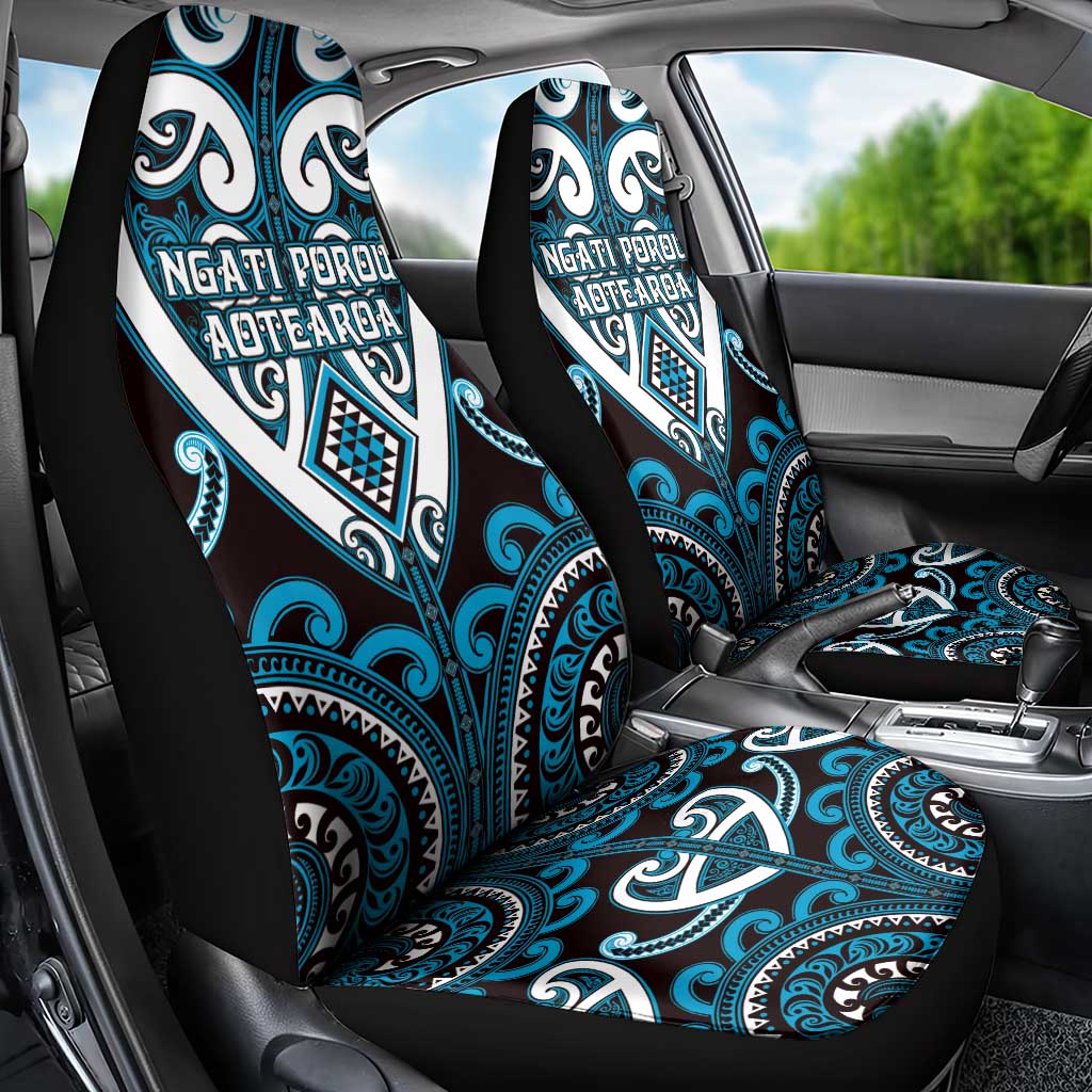 Aotearoa Ngati Porou Car Seat Cover Maori Tribal Pattern