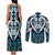 Custom Aotearoa Ngati Porou Couples Matching Tank Maxi Dress and Long Sleeve Button Shirt Maori Tribal Pattern
