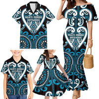 Custom Aotearoa Ngati Porou Family Matching Mermaid Dress and Hawaiian Shirt Maori Tribal Pattern