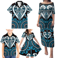 Custom Aotearoa Ngati Porou Family Matching Puletasi and Hawaiian Shirt Maori Tribal Pattern LT05 - Polynesian Pride