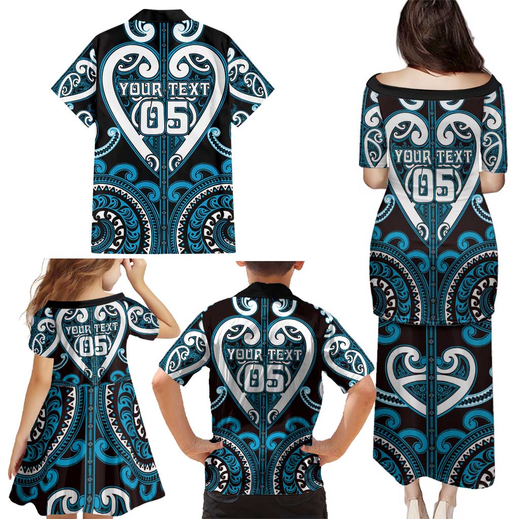 Custom Aotearoa Ngati Porou Family Matching Puletasi and Hawaiian Shirt Maori Tribal Pattern LT05 - Polynesian Pride