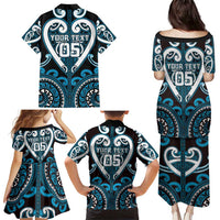 Custom Aotearoa Ngati Porou Family Matching Puletasi and Hawaiian Shirt Maori Tribal Pattern LT05 - Polynesian Pride