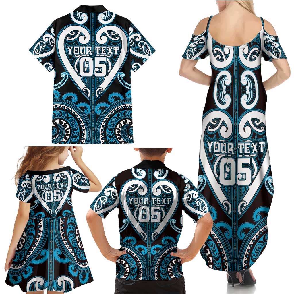 Custom Aotearoa Ngati Porou Family Matching Summer Maxi Dress and Hawaiian Shirt Maori Tribal Pattern LT05 - Polynesian Pride