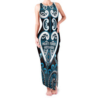 Custom Aotearoa Ngati Porou Family Matching Tank Maxi Dress and Hawaiian Shirt Maori Tribal Pattern