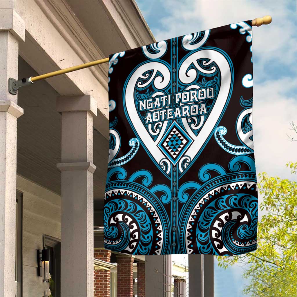 Aotearoa Ngati Porou Garden Flag Maori Tribal Pattern