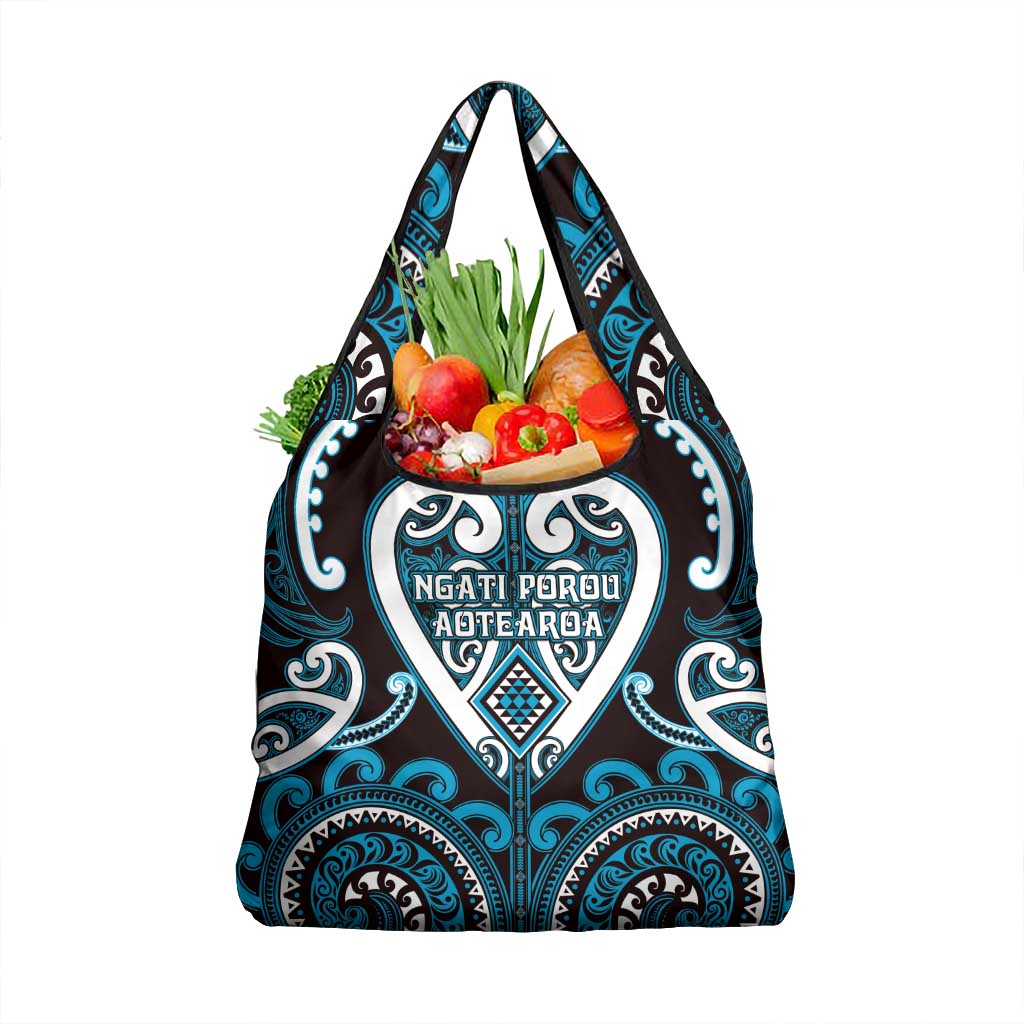 Aotearoa Ngati Porou Grocery Bag Maori Tribal Pattern