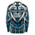 Custom Aotearoa Ngati Porou Long Sleeve Shirt Maori Tribal Pattern