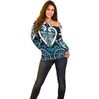 Custom Aotearoa Ngati Porou Off Shoulder Sweater Maori Tribal Pattern