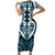 Custom Aotearoa Ngati Porou Short Sleeve Bodycon Dress Maori Tribal Pattern
