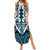 Custom Aotearoa Ngati Porou Summer Maxi Dress Maori Tribal Pattern