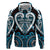 Custom Aotearoa Ngati Porou Zip Hoodie Maori Tribal Pattern