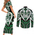 Custom Aotearoa Ngai Tahu Couples Matching Short Sleeve Bodycon Dress and Long Sleeve Button Shirt Maori Tribal Pattern