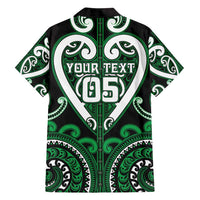 Custom Aotearoa Ngai Tahu Family Matching Off Shoulder Maxi Dress and Hawaiian Shirt Maori Tribal Pattern