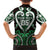 Custom Aotearoa Ngai Tahu Family Matching Short Sleeve Bodycon Dress and Hawaiian Shirt Maori Tribal Pattern